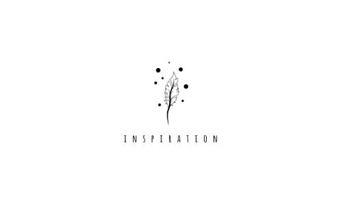 Inspiration Black vector logo image Stock Illustration