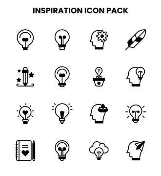 Inspiration DuoTone Vector Icons Pack イラスト素材