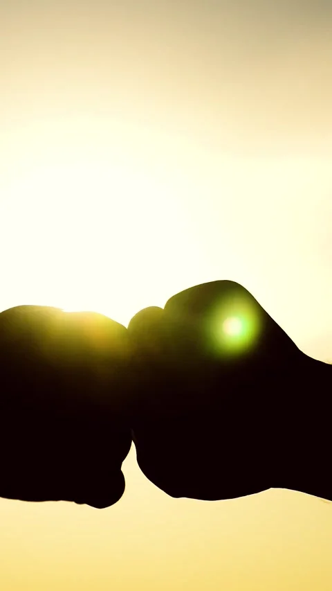 Inspiration hands silhouette, equivalent, led, affinity background sunset Stock Footage 276512976