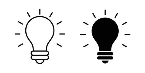 Inspiration icon vector art Illustrations Stock Illustration