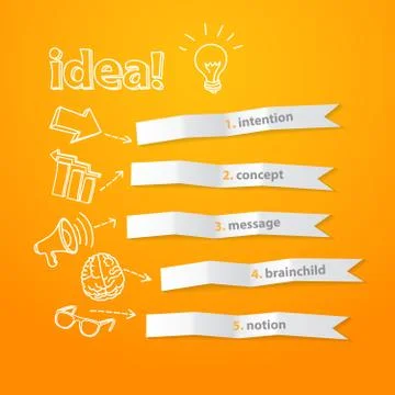 Inspiration idea concept modern design template Stock Illustration