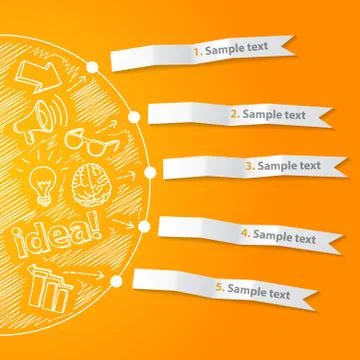 Inspiration idea concept modern design template Stock Illustration