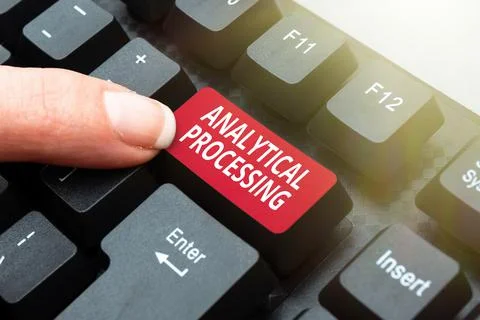 Inspiration showing sign Analytical Processing. Business idea easily View Write Foto stock