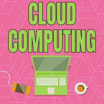 Inspiration showing sign Cloud Computing. Conceptual photo use a network of Stock Illustration