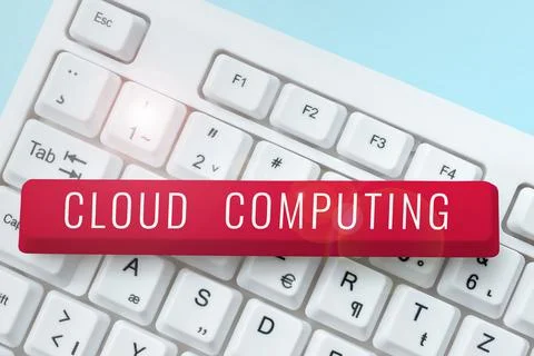 Inspiration showing sign Cloud Computing. Word Written on storing and accessing Stock Photos