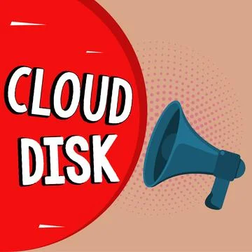 Inspiration showing sign Cloud Disk. Business overview web base service that Stock Illustration