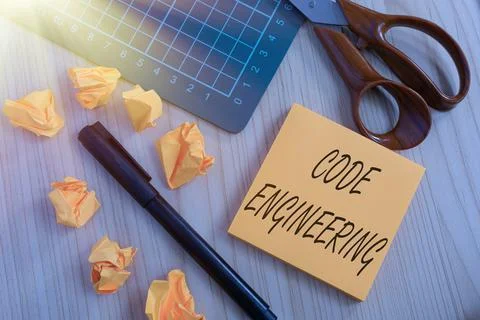 Inspiration showing sign Code Engineering. Business idea application of Stock Photos