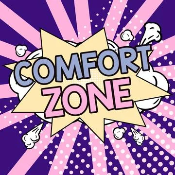 Inspiration showing sign Comfort Zone. Business showcase A situation where one Stock Illustration