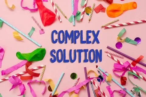 Inspiration showing sign Complex Solution. Business idea significant ideas that Foto stock
