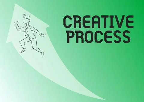 Inspiration showing sign Creative Process. Business showcase act of making new Stock Illustration