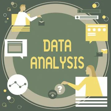 Inspiration showing sign Data Analysis. Business concept Translate numbers to Stock Illustration