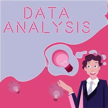 Inspiration showing sign Data Analysis. Business overview Translate numbers to Stock Illustration