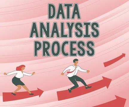Inspiration showing sign Data Analysis Process. Word for build a dashboard and 스톡 일러스트
