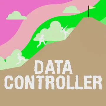 Inspiration showing sign Data Controller. Business overview person who Illustrazione stock