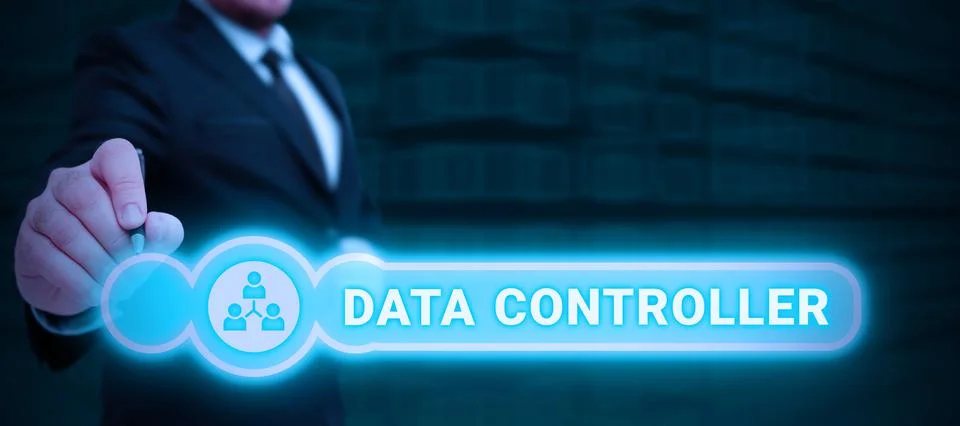 Inspiration showing sign Data Controller. Business approach person who Stockfoto's