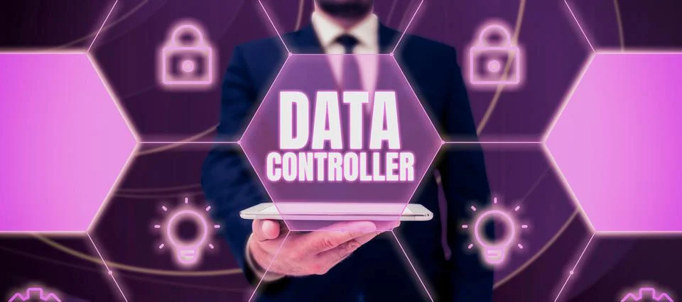 Inspiration showing sign Data Controller. Business overview person who Stockfoto's