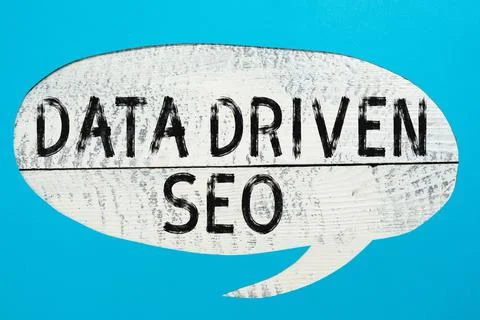 Inspiration showing sign Data Driven Seo. Business overview Search engine Stock Photos