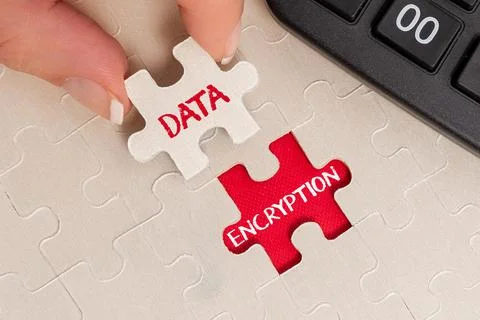 Inspiration showing sign Data Encryption. Word Written on Symmetrickey algorithm Stock Photos