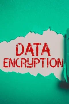 Inspiration showing sign Data Encryption. Business concept Conversion of data Stock Photos