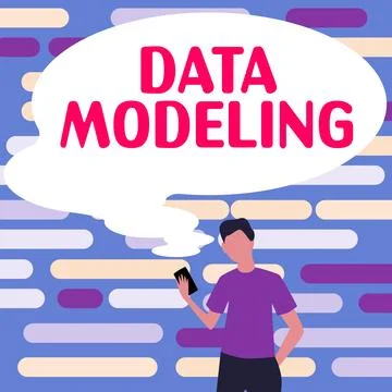Inspiration showing sign Data Modeling. Business concept process of transferring Stock Illustration