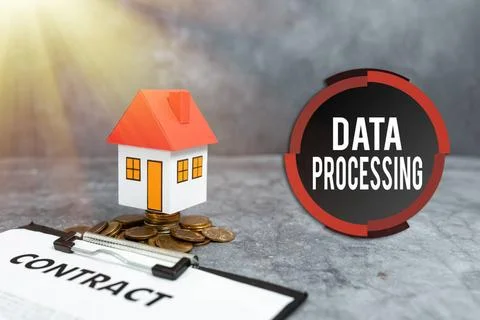 Inspiration showing sign Data Processing. Business approach collection and... Stock Photos