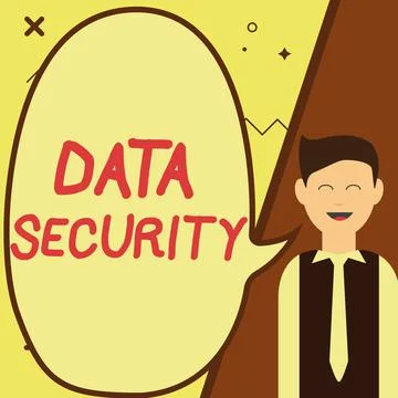 Inspiration showing sign Data Security. Conceptual photo the process of イラスト素材