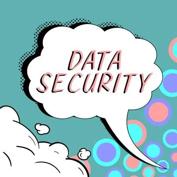 Inspiration showing sign Data Security. Conceptual photo Confidentiality Disk 스톡 일러스트