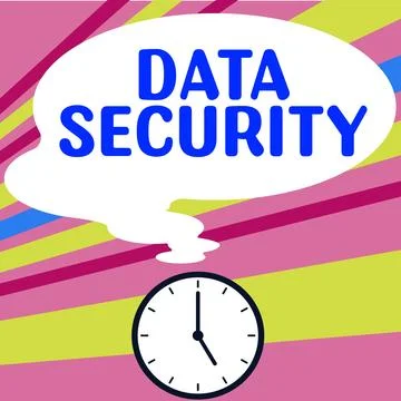 Inspiration showing sign Data Security. Conceptual photo Confidentiality Disk 库存插图