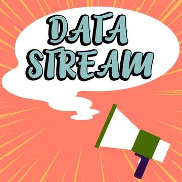 Inspiration showing sign Data Stream. Word for sequence of digitally encoded Stock-Illustration