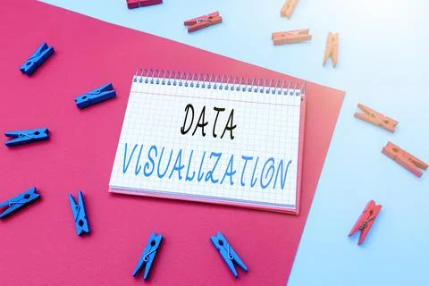 Inspiration showing sign Data Visualization. Business idea representation of Foto stock