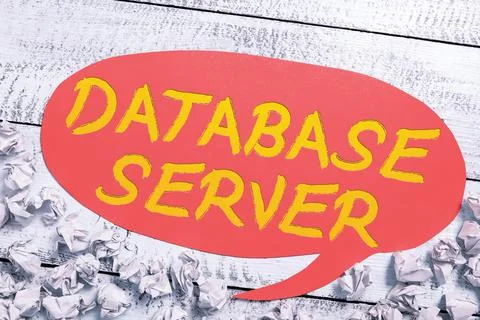 Inspiration showing sign Database Server. Business showcase uses a database 写真素材