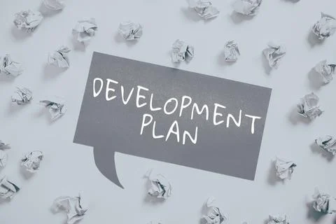 Inspiration showing sign Development Plan. Internet Concept the planning of the 库存插图
