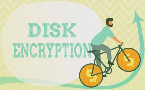 Inspiration showing sign Disk Encryption. Conceptual photo the security Ilustración de archivo