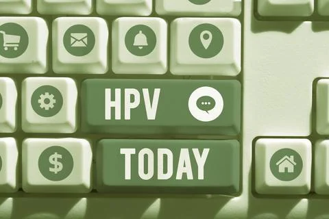 Inspiration showing sign Hpv. Word Written on Group of viruses that affect your Stock Photos