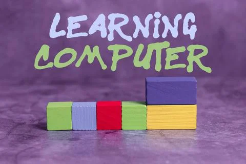 Inspiration showing sign Learning Computer. Word Written on learn more about 스톡 사진