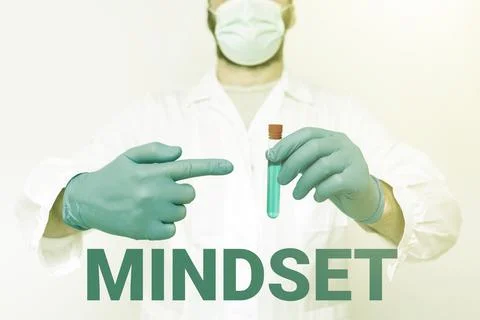 Inspiration showing sign Mindset. Word for the mental and emotional attitude Stock-Fotos