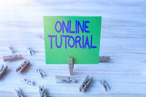 Inspiration showing sign Online Tutorial. Internet Concept process of tutoring 库存照片