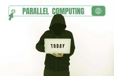Inspiration showing sign Parallel Computing. Business approach simultaneous Fotos Stock