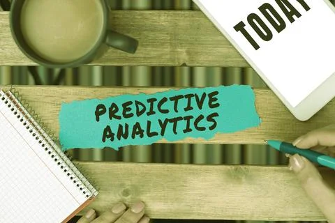 Inspiration showing sign Predictive Analytics. Word for Optimize Collection Foto stock