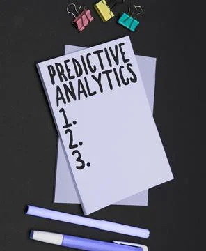 Inspiration showing sign Predictive Analytics. Business showcase Optimize Foto stock