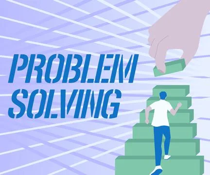 Inspiration showing sign Problem Solving. Conceptual photo to find an answer or 스톡 일러스트