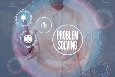 Inspiration showing sign Problem Solving. Conceptual photo to find an answer or 스톡 사진