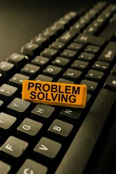Inspiration showing sign Problem Solving. Business approach having a good 库存照片