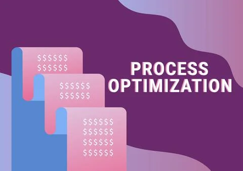 Inspiration showing sign Process Optimization. Word Written on Improve Illustrazione stock