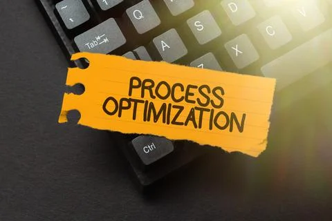 Inspiration showing sign Process Optimization. Business approach improves the Stock Photos