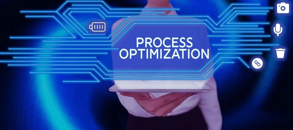 Inspiration showing sign Process Optimization. Word for Improve Organizations Stock Photos