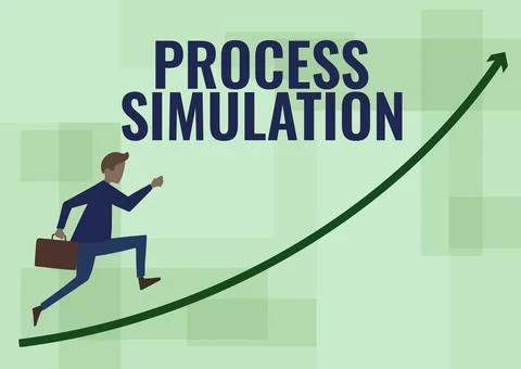 Inspiration showing sign Process Simulation. Business showcase Technical Stock Illustration