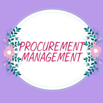Inspiration showing sign Procurement Management. Word for buying Goods and Stock Illustration