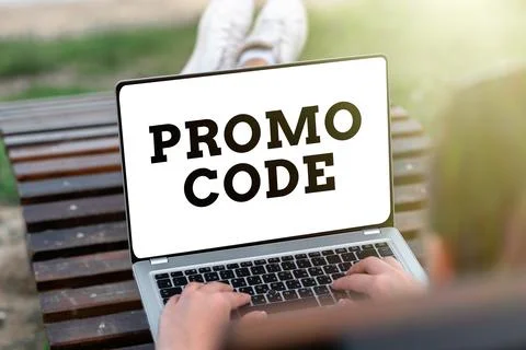 Inspiration showing sign Promo Code. Word Written on letters or numbers that Stock-Fotos