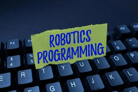 Inspiration showing sign Robotics Programming. Business concept software that 스톡 사진